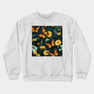 Monarch Butterflies Watercolor 4 Crewneck Sweatshirt